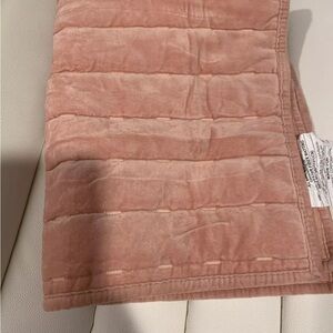 🤩ISO!!🤩 Threshold (Target) Channel Stitch velvet pillow sham in Soft Blush